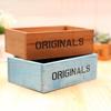Wooden Succulents Planter Box Desktop Storage Box Retro Rustic Plant Container for Micro Landscape Succulents Small Plants Home Office Decor