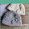 Flower Knit Hat For Women Warm Wool Winter Beanie For Fashionable Office Wear