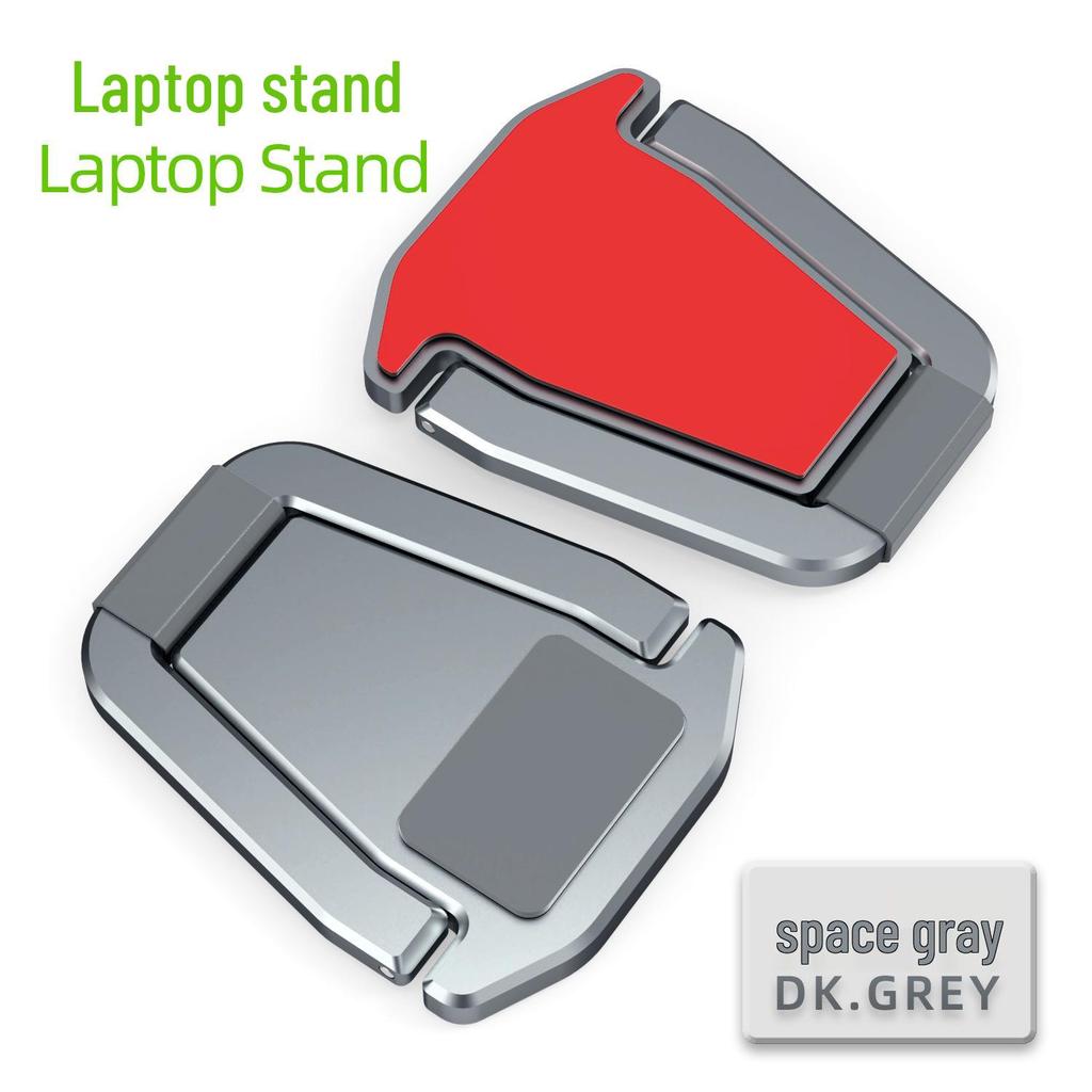 Aluminum Laptop Riser with Dual Fan Cooling