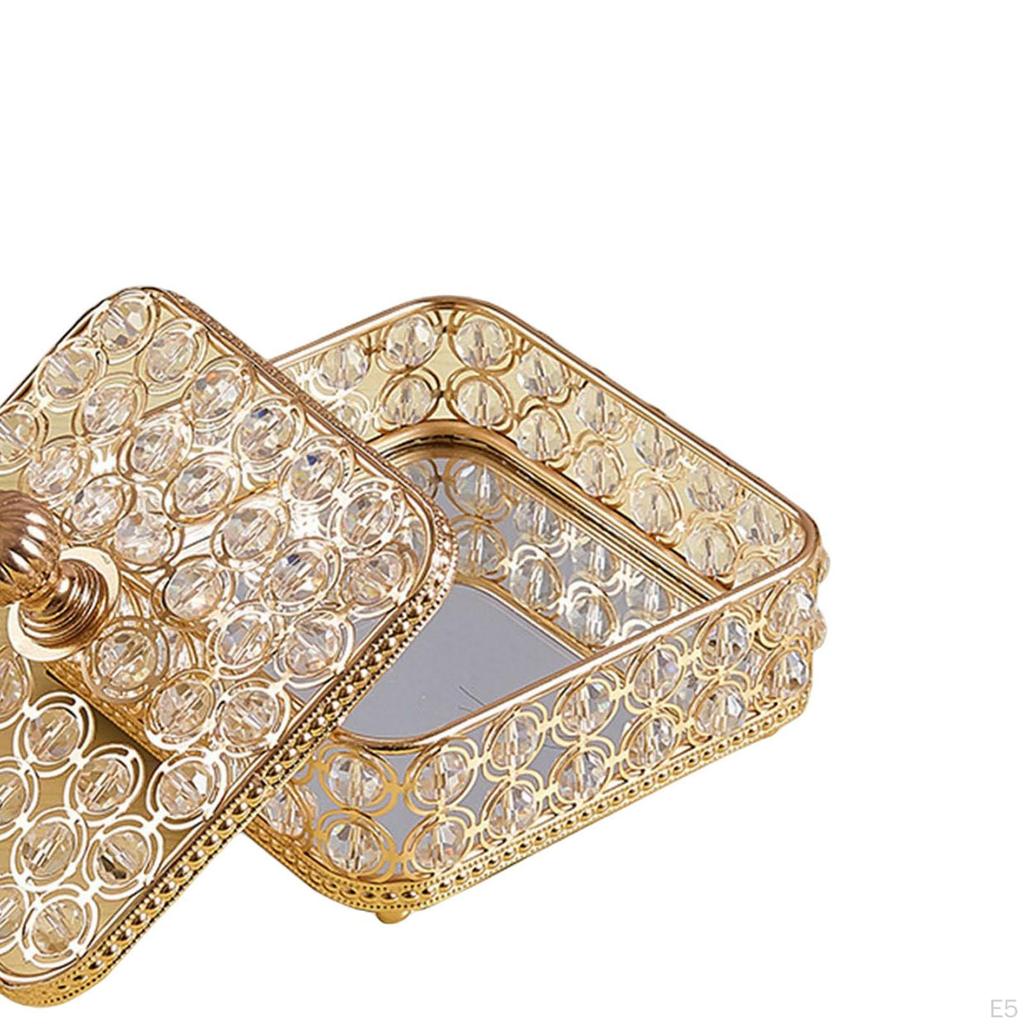 Jewelry Box Trinket Organizer Rings Earrings Wedding