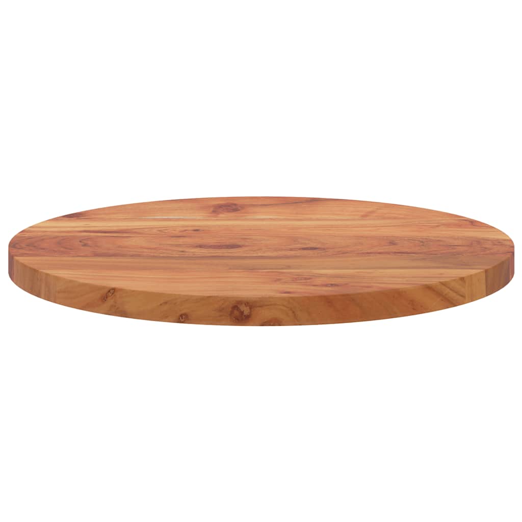 Vidaxl Piano per Tavolino, Ø40X2,5 Cm, Rotondo, Legno Massello di Acacia