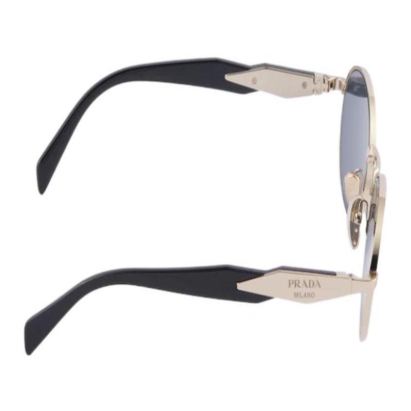 Prada Eyewear Collection Acetate Oval Sunglasses Women's Gold