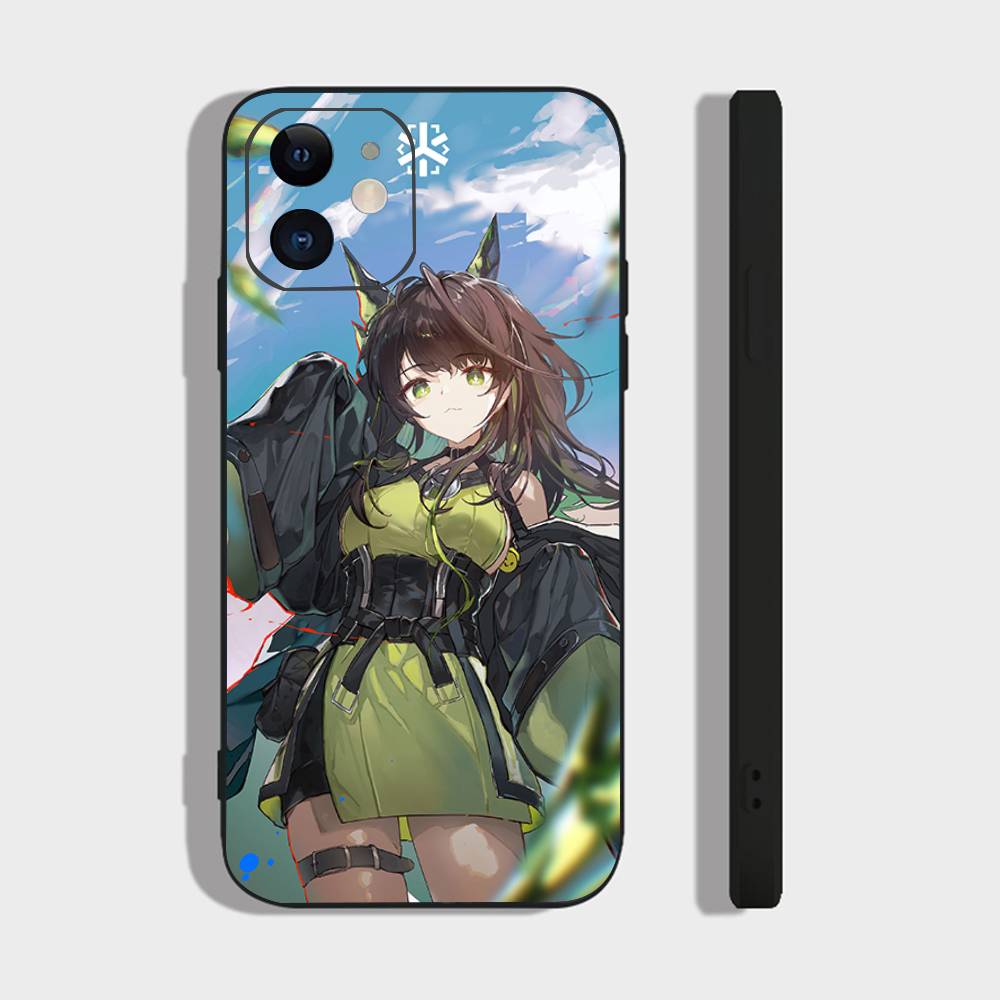 M3 Animated Game A-Arknights Phone Case For IPhone 17 Air 16 15 14 13 Pro Max 11 12 Black Silicone Cover