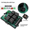 For Car For Boat Car Power Panel 12V Fuse Relay Box Vehicle Wiring Upgrade Efficient Power Distribution System