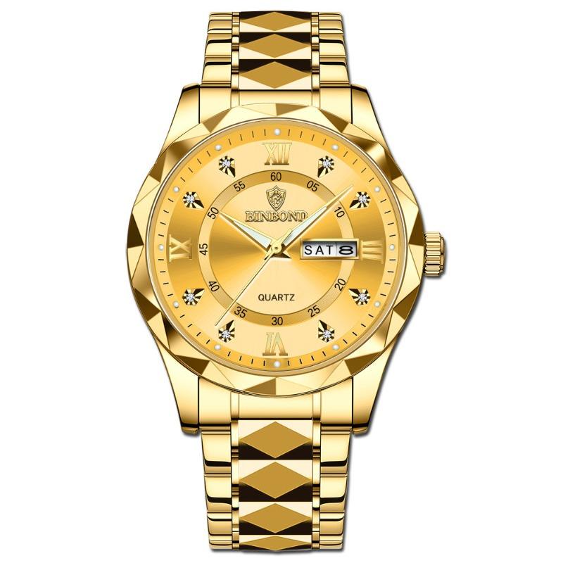 Binbang BINBOND men's watch luminous waterproof business quartz watch