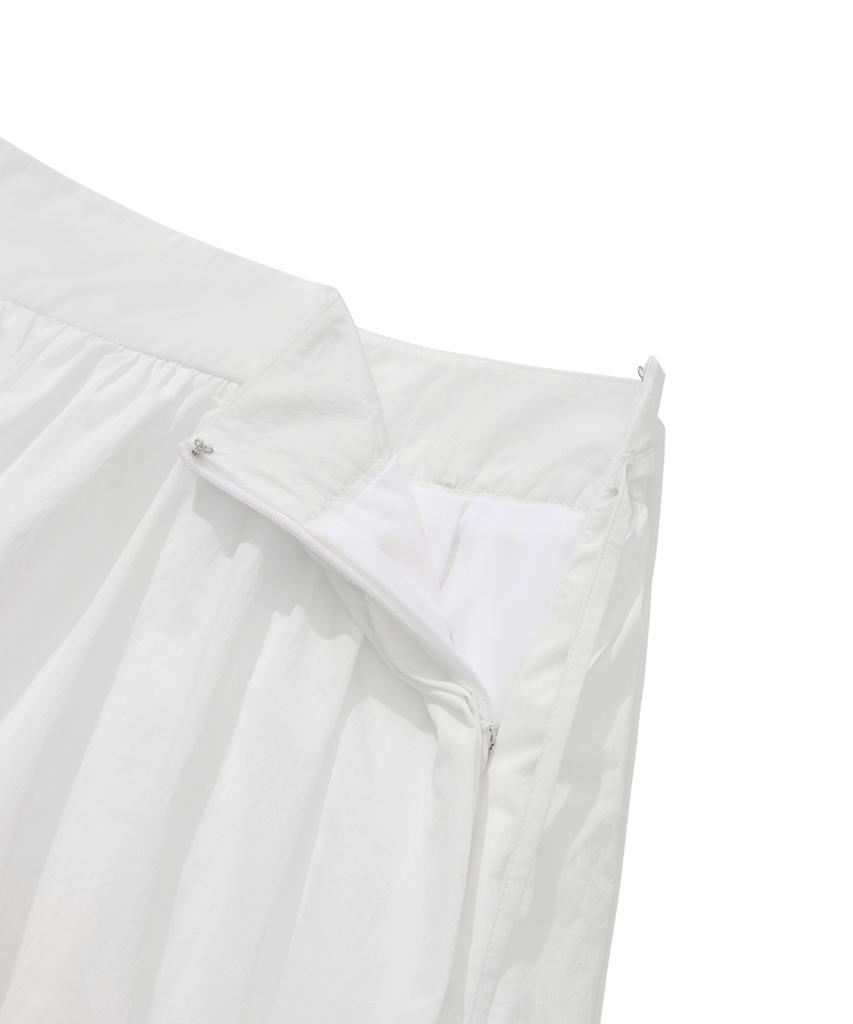Covernat Woman Balloon Mini Skirt White