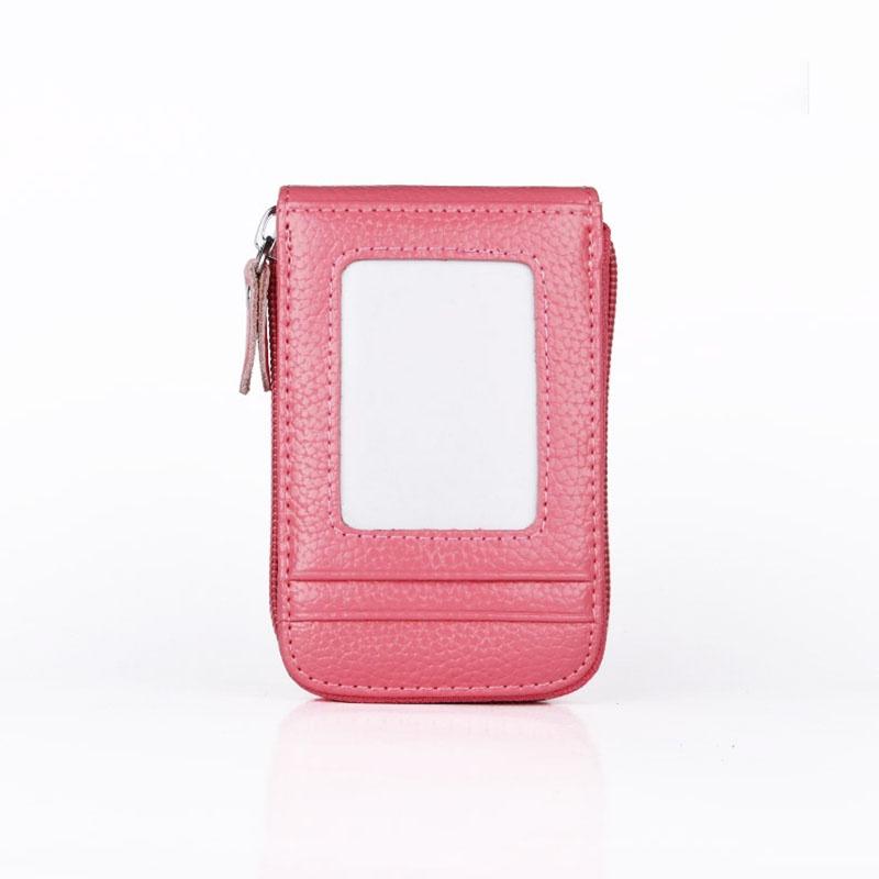 Premium Men's Wallet Genuine Leather Rfid Blocking Credit Card Holder With Zipper