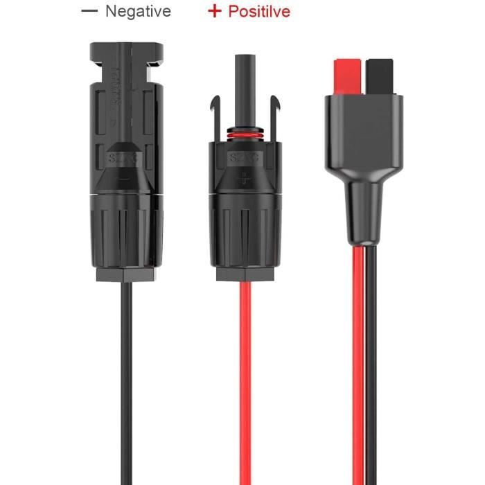 ALLPOWERS vers Anderson Power Pole Adaptateur Connecteur de câble de panneau solaire mâle et femelle Compatible120
