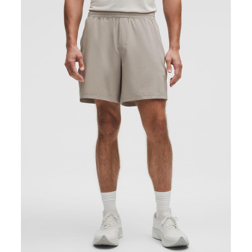Lululemon Pace Breaker Linerless Short 7  Warm Ash Grey