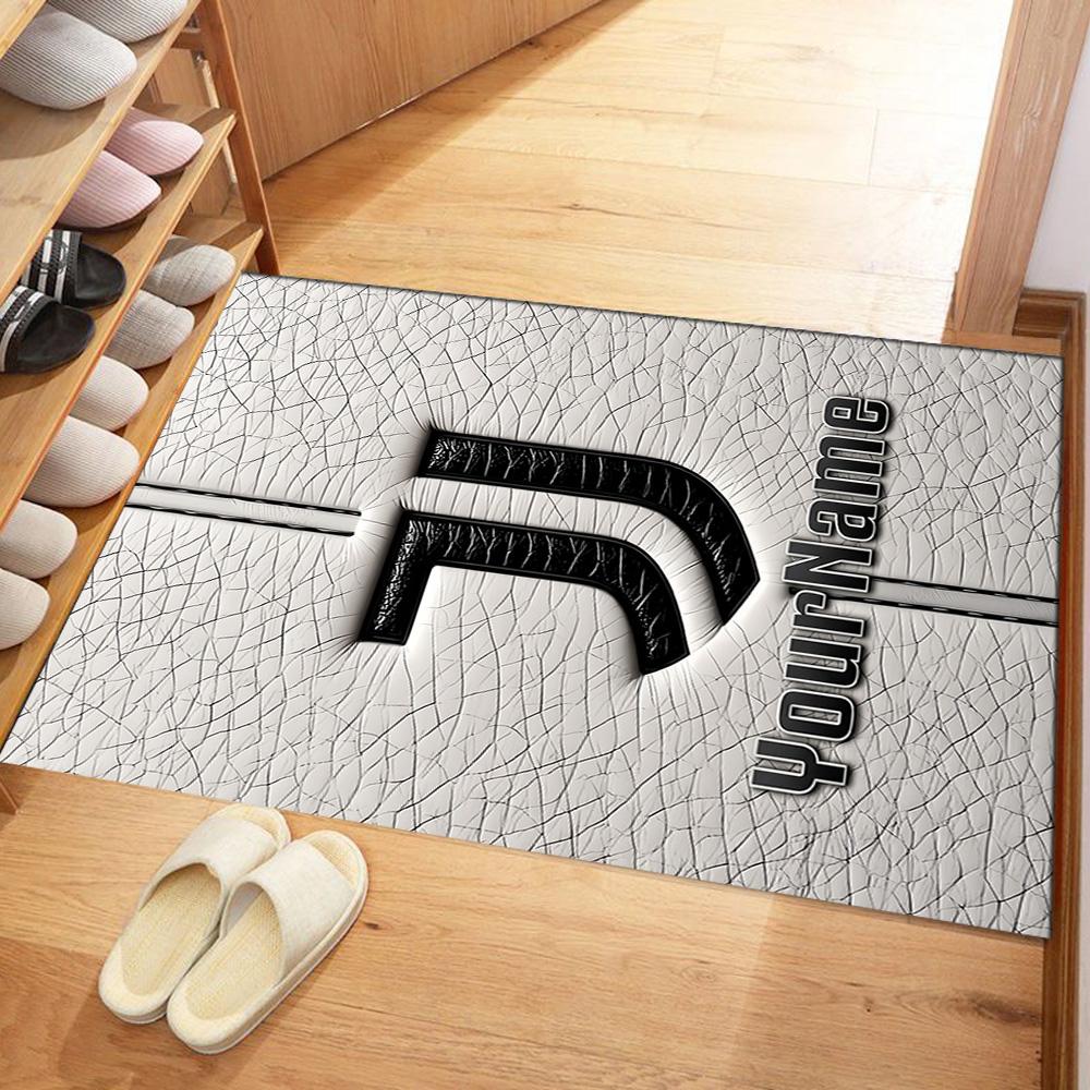 Juventus Customize Text Carpet Design for Game Room Foyer Living Rooms Playrooms Anti-slip Rug Decorate Offices Perfect Birthday/Christmas Gift Idea