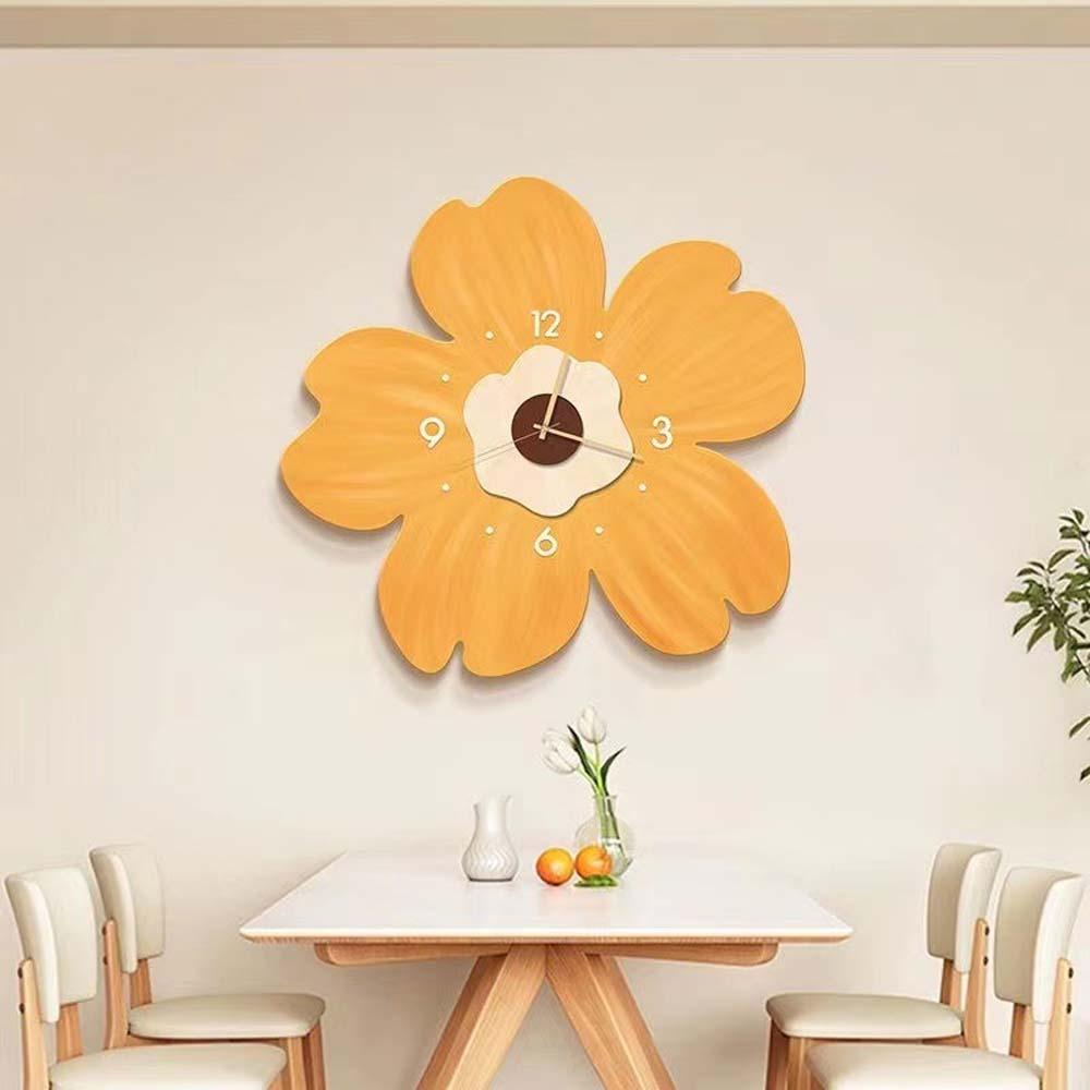Slient Decor Flower Creative Clock 30cm Home Clock Fashion Simple Wall Clock  Birthday Gifts