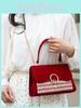 Pu Wedding Clutch Bag With Lock Closure For Elegant Brides And Formal Events