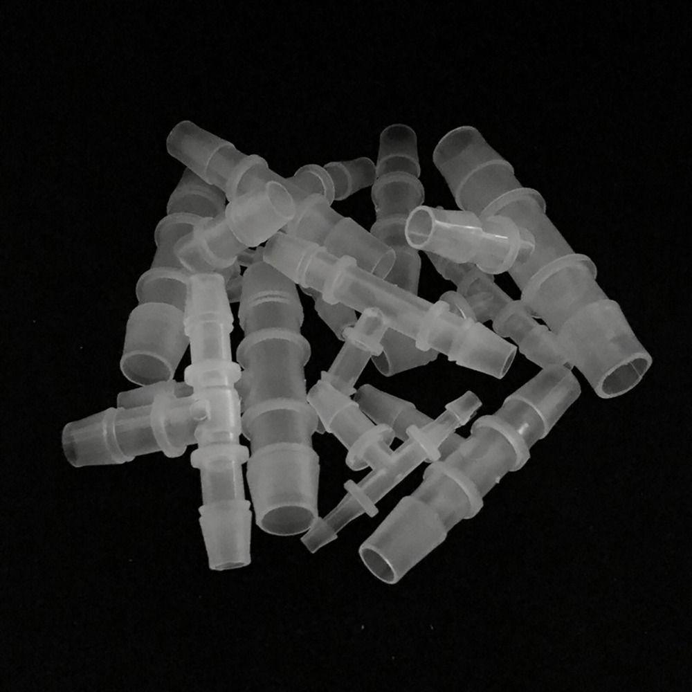 10Pcs Varied Diameter 3 Way Connector Plastic Hose Fittings  for Aquarium Fish Tank Fittings