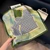 New silk scarf women's fashion versatile high-end small square scarf Korean version neck protection scarf spring and autumn retro scarf binding bag