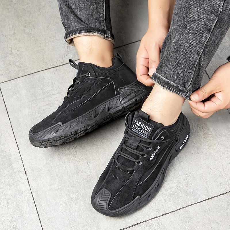 Men's Large Size Trendy Lace-up Running Shoes - Casual, Comfortable, Versatile, Lightweight Dad Sneakers