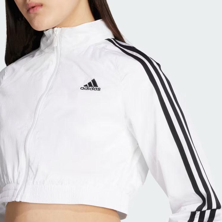 Adidas Adicolor Logo Slim Fit Short Sleeve Jacket Women jackets White JZ8275