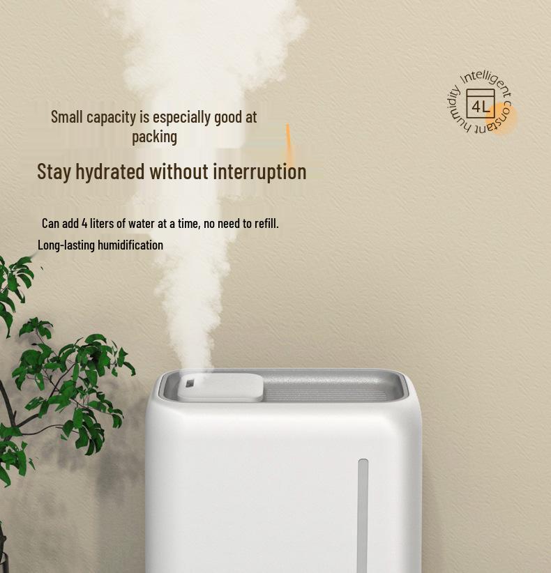 Smart Silent Humidifier: Large Capacity, Aromatherapy, Air Purifier, Bedroom, Constant Humidity, High Mist Output