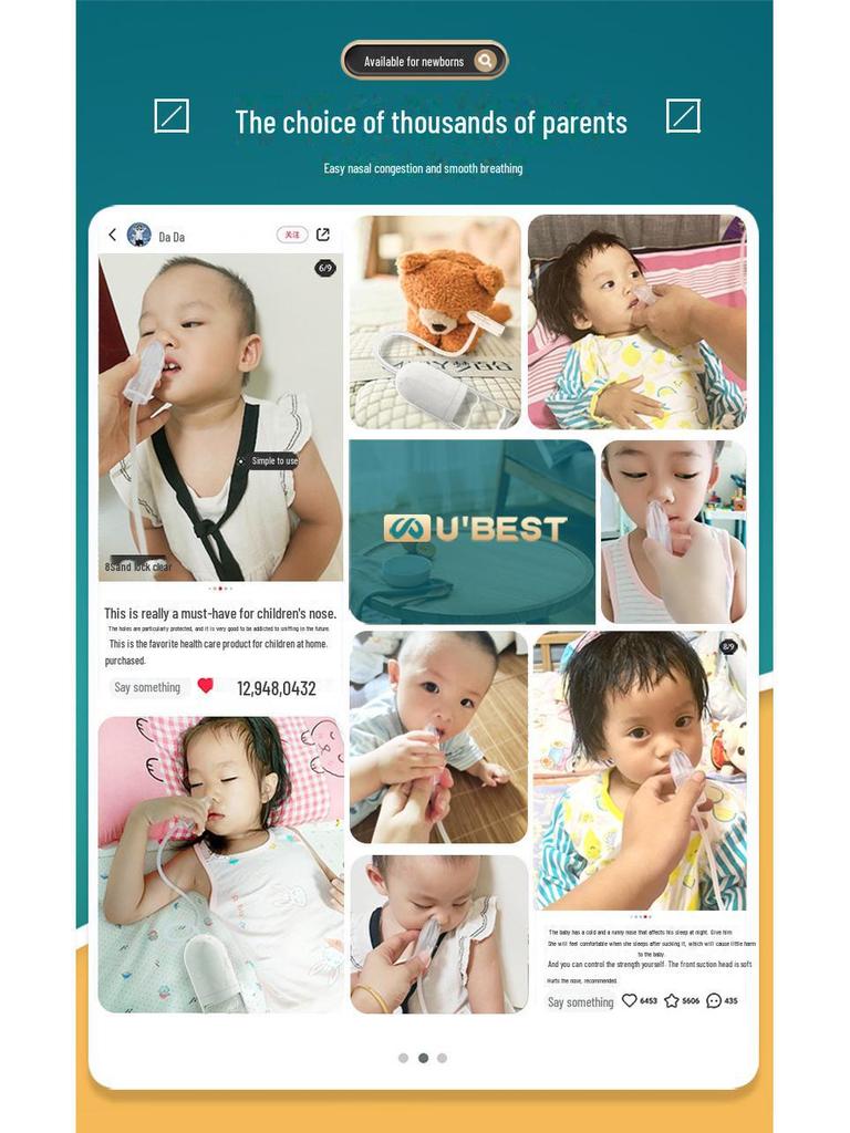 Infant and Child Nasal Aspirator for Home Use