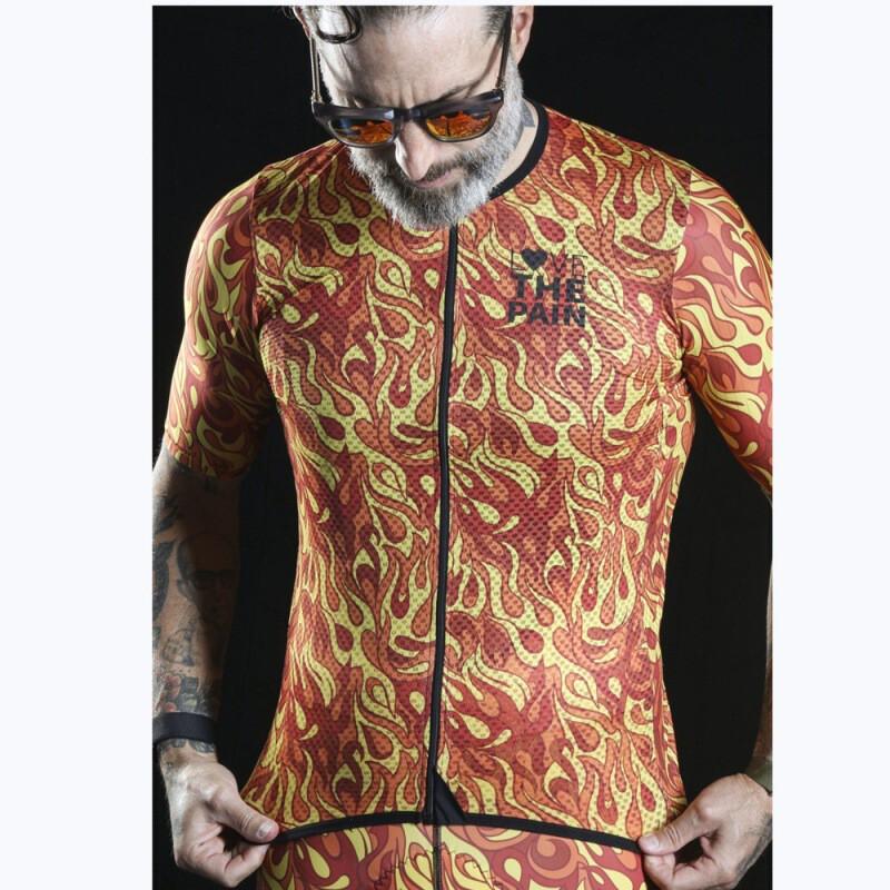 Mens Cycling Jersey Short Sleeve Quick Dry Breathable Performance Top Road Mountain Bike Riding