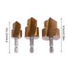 Titanium Plated Ppr Lifting Drill Water Pipe Repair Reamer Set For 4:6 ⁄ 1 Inch Water Pipe Opening Hex Shank Water Pipe Drill