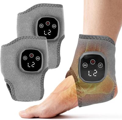 Kablosuz Ayak Bileği Masaj Aleti 3'ü 1 Arada Isıtmalı Ayak Bileği Sargısı 3 Titreşim Modu ve 4 Isı Seviyesi ile Ayak Masaj Aleti