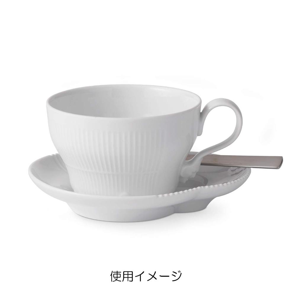 [Officially Imported] Royal Copenhagen White Elements Cup & Saucer 260ml, Wedding Gift, Product Number 1026456