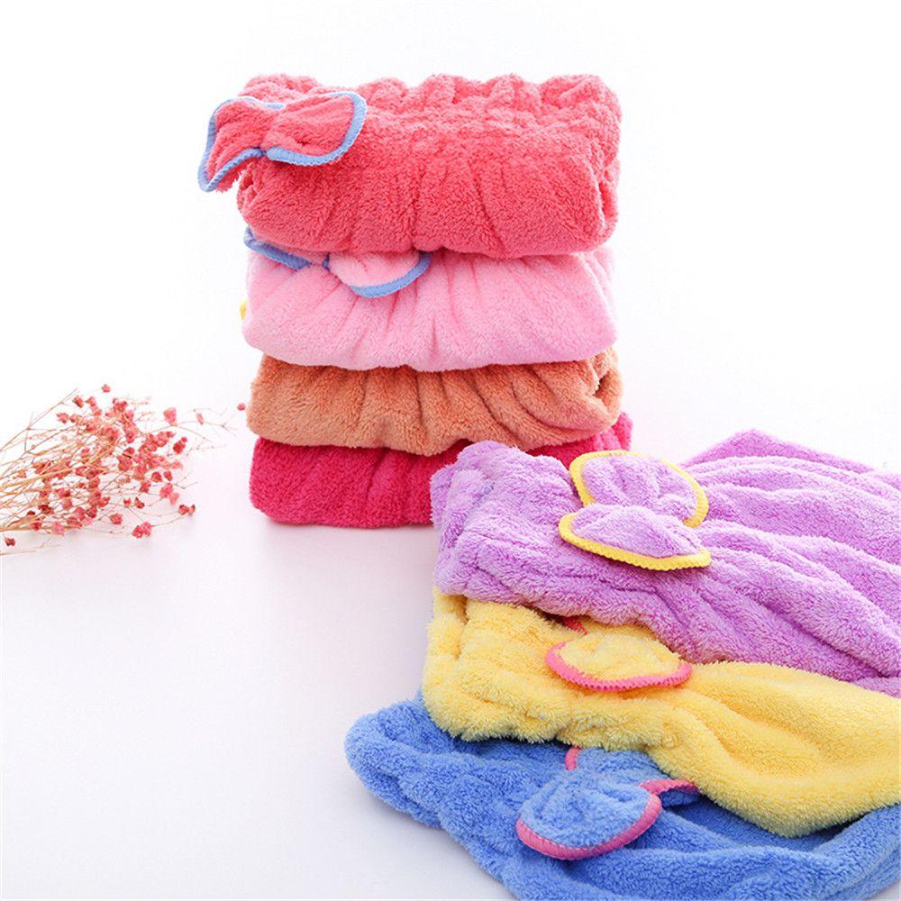 Microfiber Breathability Wrap Hat Bowknot Wrap Quick Drying Quickly Dry Hair Hat Hair Towel Cap
