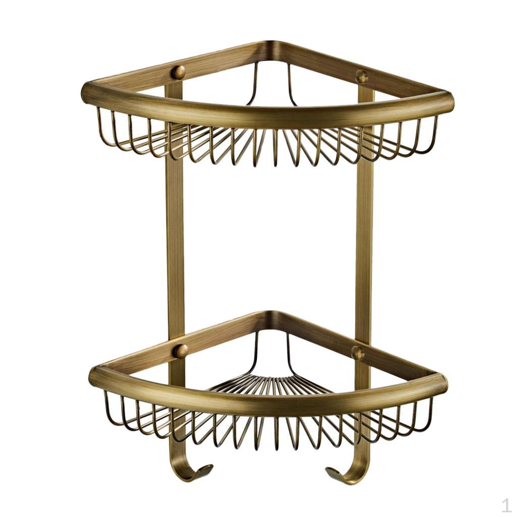 

Корзина Угловая Полка для Ванной Душа Ванны Bronze