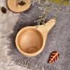 Japanischer Stil Holz Tragbare Teetasse Heim Kaffeebecher Tee Milch Tassen Manuelle Küchenwerkzeuge Trinkgeschirr