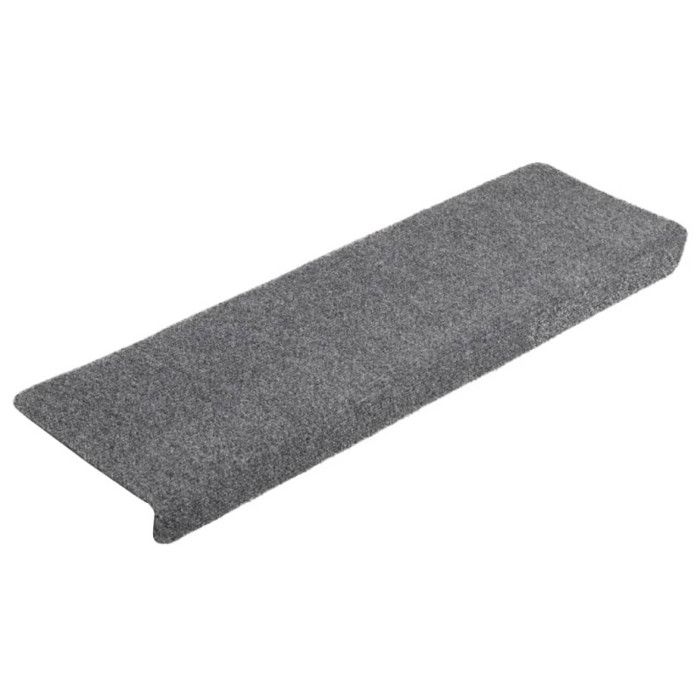 Tapis d'escalier - vidaXL - 5 pcs - Gris clair - 65x21x4 cm - Antidérapant