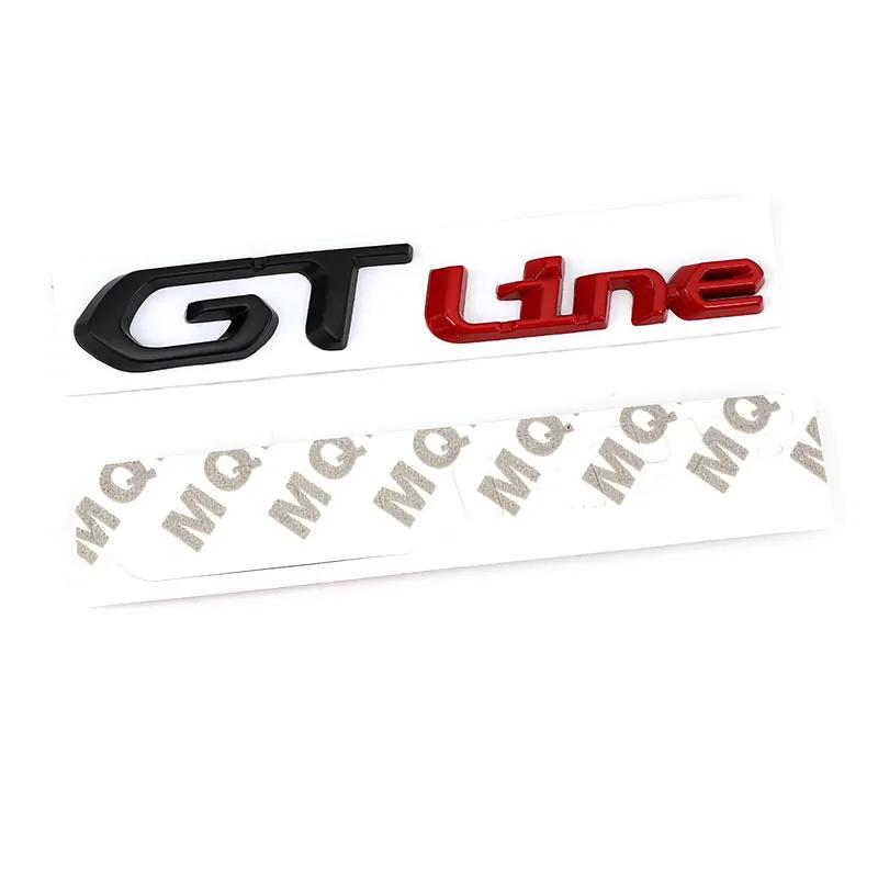 Bil Skärm Sido Klistermärke Bagageutrymme Metallmärke Emblem För GTI GT GTline GT RCZ 406 405 205 3008 206 208 408 508 407 107 307