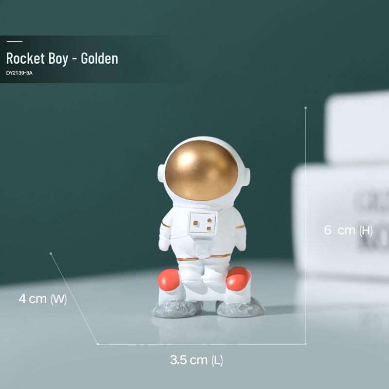 Astronaut Phone Holder, Pen Holder, and Tissue Box for Living Room Resin Ornaments.