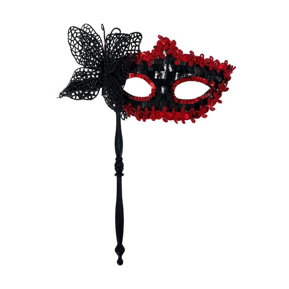 Half Face Butterfly Masquerade Mask Lightweight Elegant Butterfly Hand Hold Mask Decorative Party Costume Party Face Mask