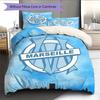 OM team Bedding Quilt Set Quilt Cover Pillowcase Home Decoration Birthday Gift (1 * duvet cover + 2 * pillowcase, without core)