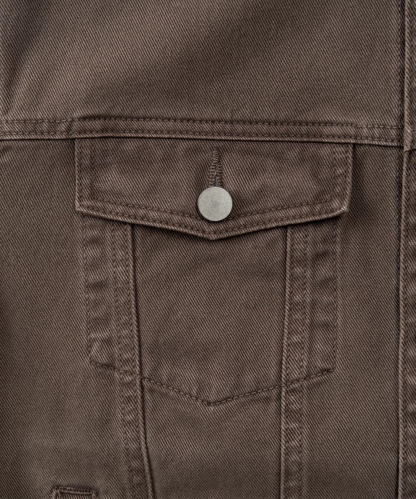 Excontainer Washed Cotton Trucker Jacket (Washed Brown)