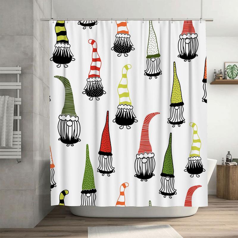 

Tu Whimsical Gnome Shower Curtain Forest Cottagecore Decor Nature Themed Bathroom Set Woodland Fairycore Home Decor Rustic Showe W60H190(CM)-1 Pcs
