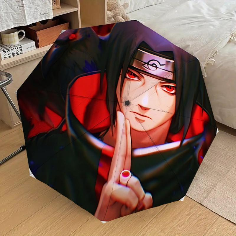 1pc Sharingan, Ninja Automatic Folding Umbrella] Durable Iron Frame & Rod, Portable Folding, Makes a Great Holiday Gift yy251016270