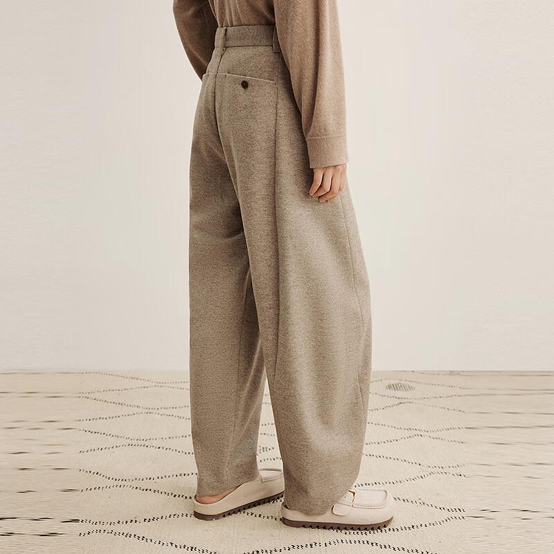 LESS 2025 Winter Casual Wool Blend Trousers