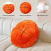 Kids' Ball Plush Pillow - Compressible Soft Long-Haired Soccer, Basketball, Baseball & Stuffed Animal Bed Cushion with Team Logos-Like Patterns