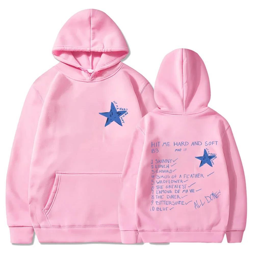 Billie Hit Me Hard and Soft Hoodie Spring Autunm Casual Fabric Street Fashion Roller Skating Running Sweatshirt Cyberpunk Style