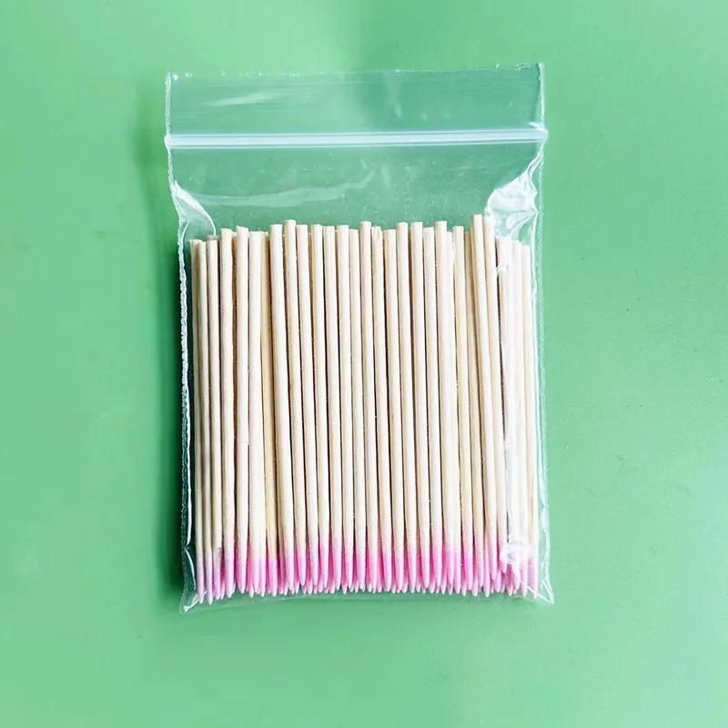 Unscented Cotton Swabs 10cm 3.94in with Precise Pointed Multi-purpose precision wooden swabs Gentle Make-up Removal, and Portable Nail Polish Remover