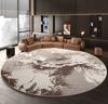 Light Luxury Bedroom Decor Round Fluffy Soft Study Washable Floor Mat Home Thick Plush Rug Modern Style Carpets for Living Room