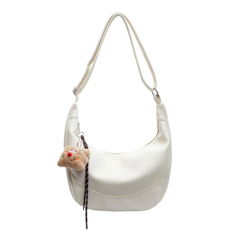 Casual large-capacity dumpling bag women's 2025 new trendy lazy style fashionable versatile commuter shoulder messenger bag