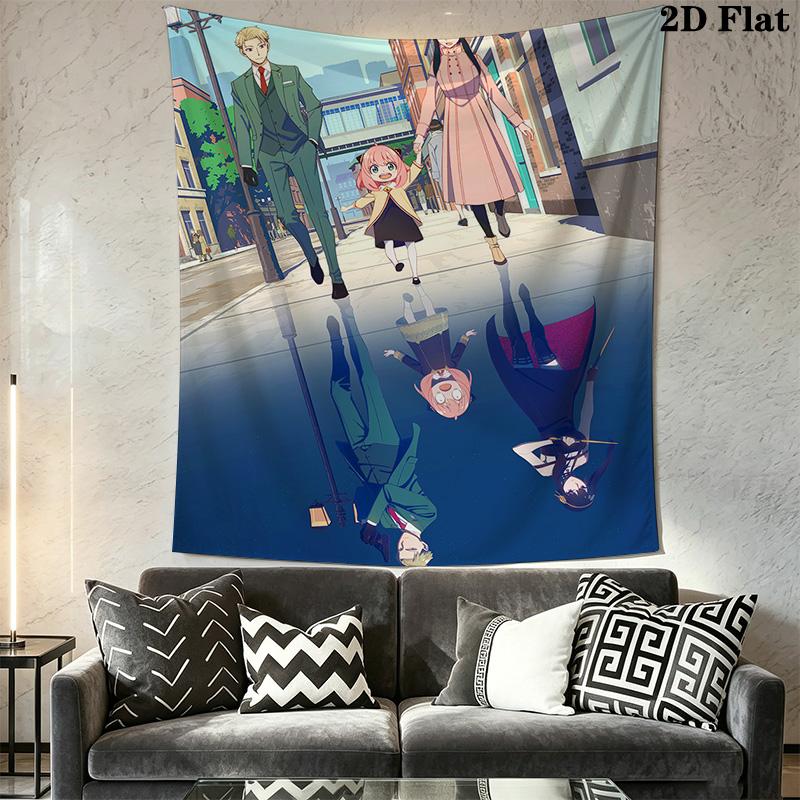 Family Comedy Wall Tapestry Tapestry Background Cloth Fashion Print Wall Decoration Background Cloth Christmas Gift