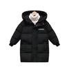 Mid-Length Children's Down Cotton Jacket - Warm, Thickened Outerwear for Boys and Girls