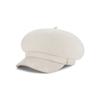 VARZAR VA Studded Wool Combo Newsboy Cap Ivory
