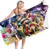 2026 Hot Bandai Anime One Piece Bath Towel Beach Towel Mat Fast Drying Bathroom Beach Towel Kids Boys Washcloth Blanket Gifts