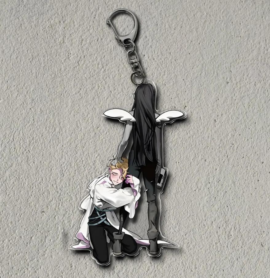 Anime Acrylic Keychain for ALIEN STAGE MIZI SUA TILL IVAN HYUNA LUKA 6Cm Anime Exquisite Pendant Transparent Metal Chain Pendant