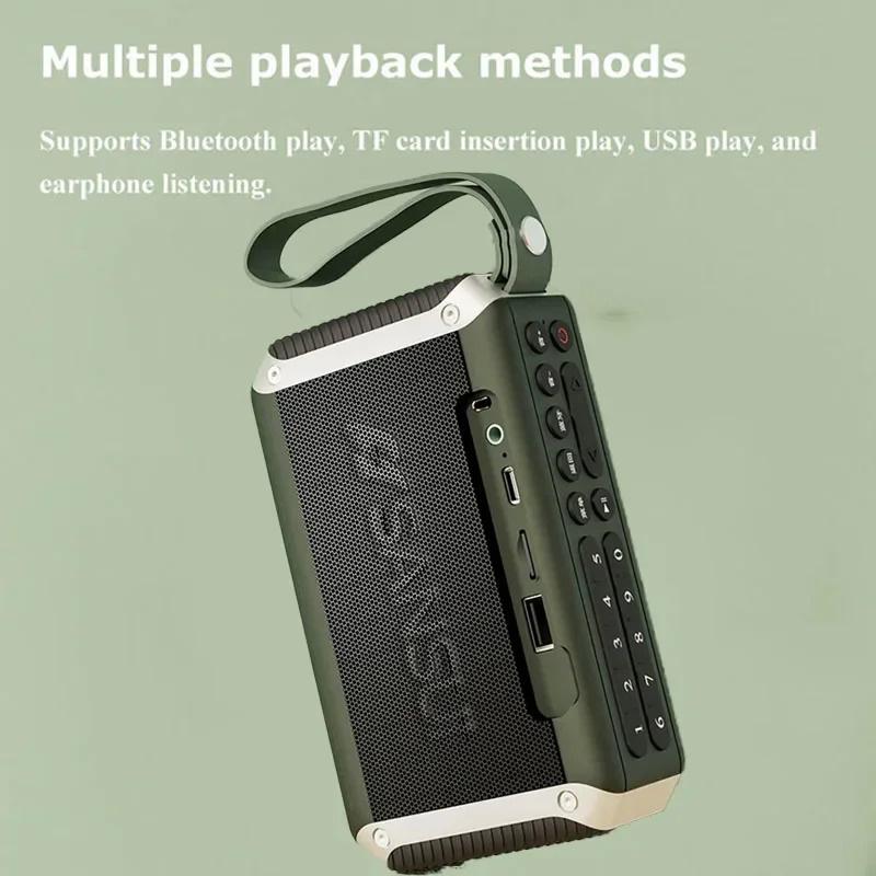 F53 4.3-inch LED Display Radio Wireless Bluetooth Speaker Portable FM Radio TF Card Slot MP4 Music Player Video