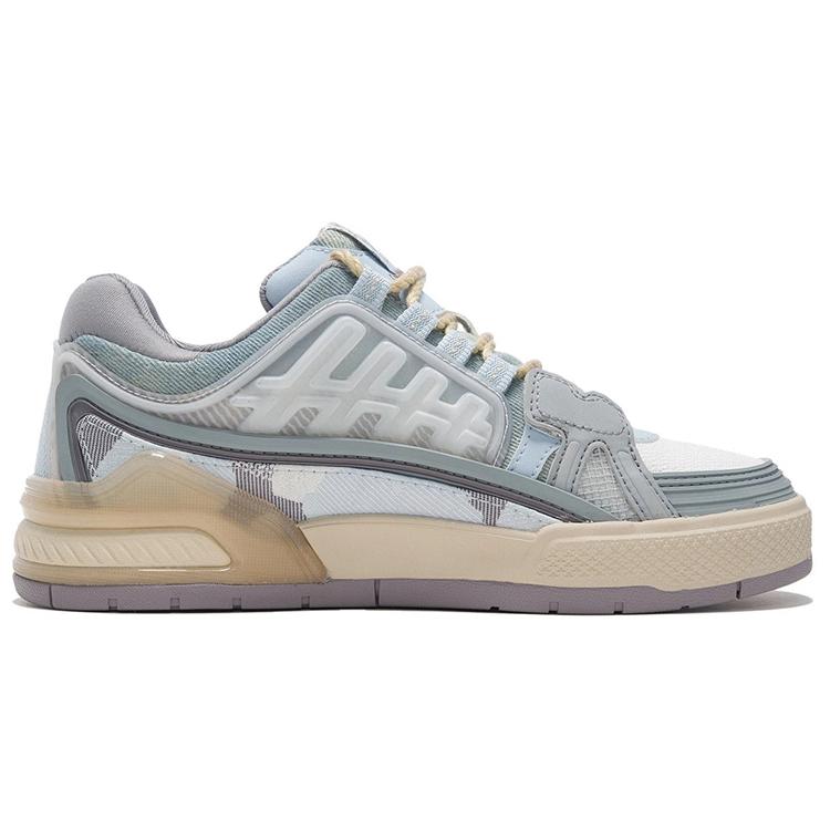 New LiNing Millennium Era Low-Top Skateboard Shoes Women's Blue Gray AZGS010-3
